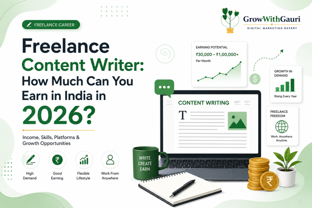 Freelance content-writer earn in india 2026
