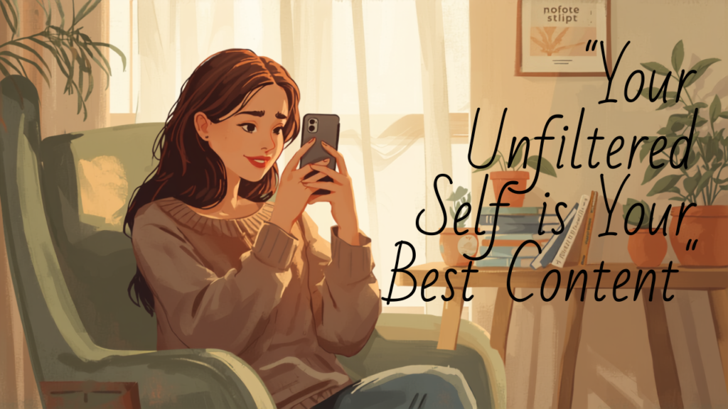 authentic content creation on smartphone for social media success