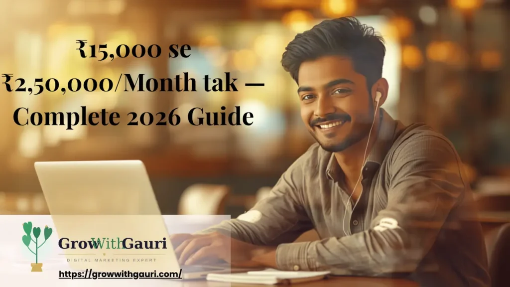Indian freelance content writer earning ₹50000 per month working from café - how to earn as freelance writer in India