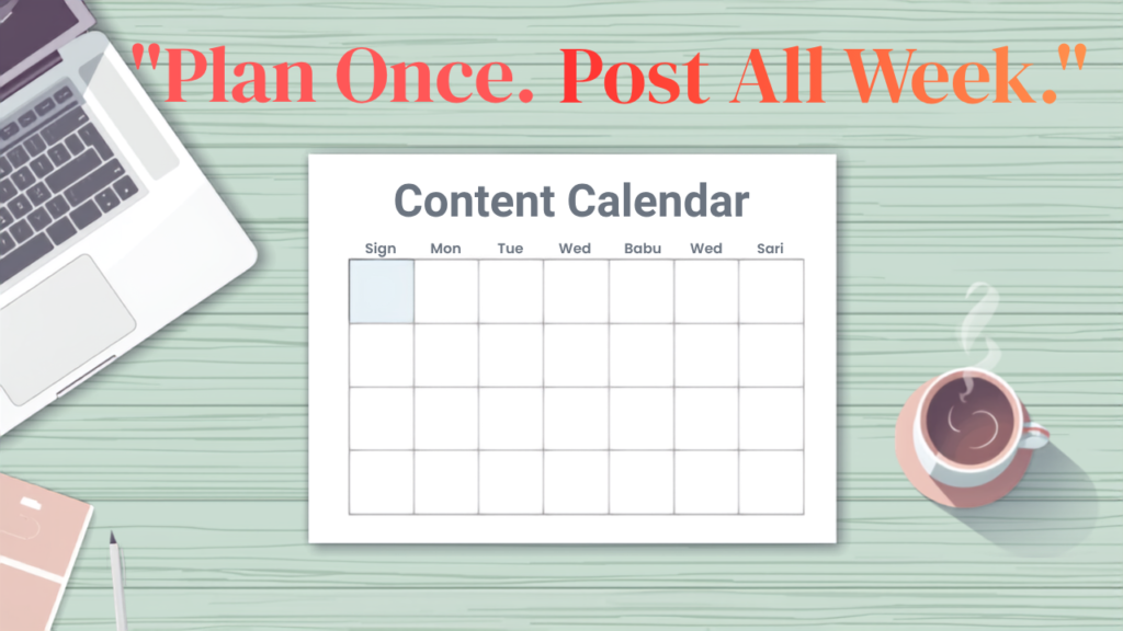 social media content calendar planning for consistent growth